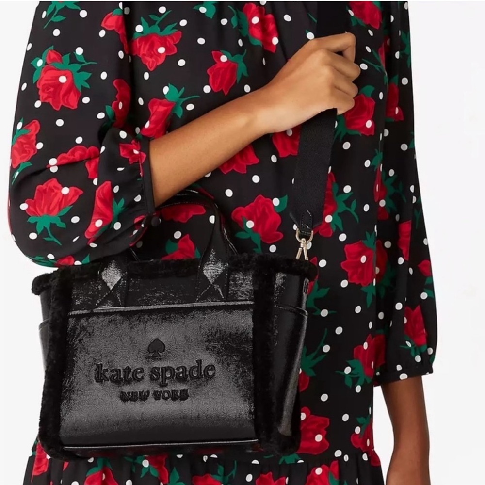 Kate Spade Jett faux shearling small tote